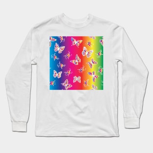 Butterfly Colors Long Sleeve T-Shirt